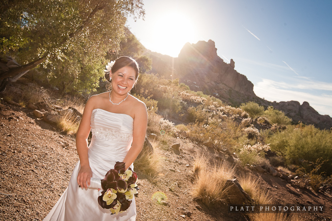 A Bridal portrait at the Sanctuary in Scottsdale, Arizona