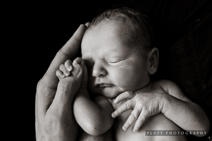 Infant Portrait in Gilbert, Arizona - Baby Boy, 1 Day Old