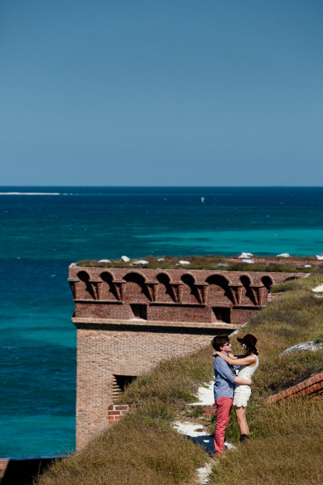 Engagement Portrait Adventure on the Dry Tortugas
